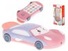 Autó-telefon játék kisbabáknak, csillag kivetítővel, zenével, rózsaszín