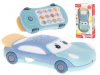 Autó-telefon játék kisbabáknak, csillag kivetítővel, zenével, kék