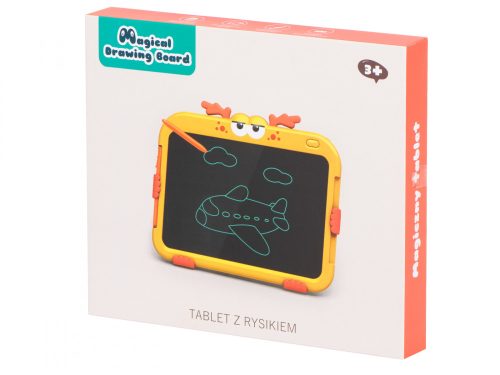 Grafikus tábla rajztábla szarvas 10' sárga + stylus toll