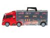 Szállító teherautó TIR rakétavető bőröndben + 7 autó tűzoltóság