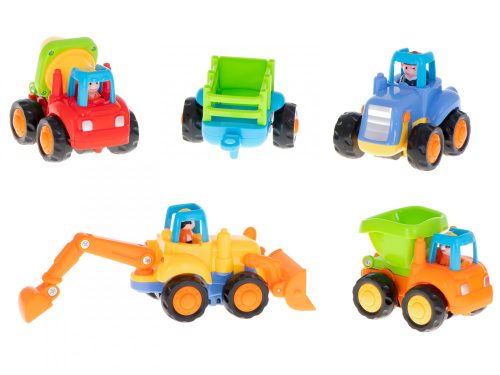 Járművek vontató teherautó exkavátor dömper 4db HOLA