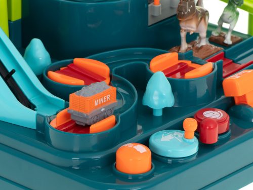 Interaktív akadálypálya autópark versenyző dinoszaurusz barlang