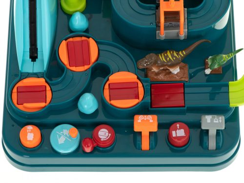 Interaktív akadálypálya autópark versenyző dinoszaurusz barlang