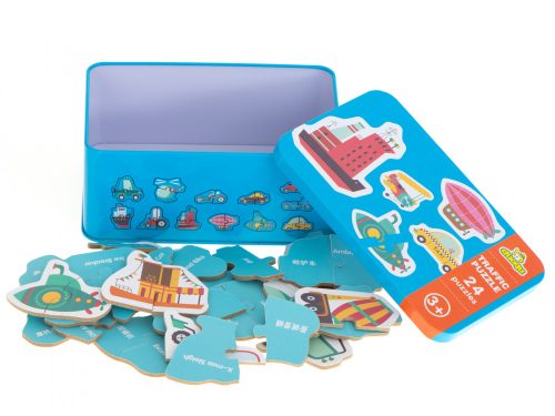 Puzzle egy dobozban járművek 24 rejtvények