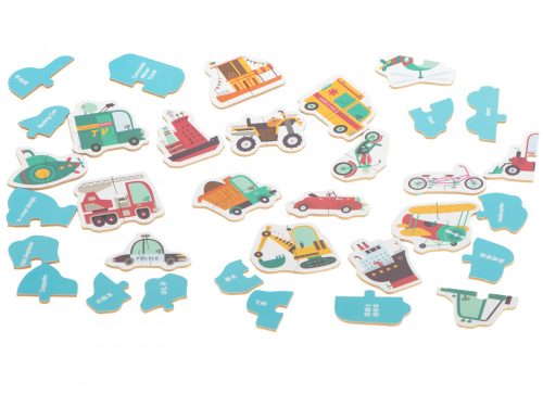 Puzzle egy dobozban járművek 24 rejtvények
