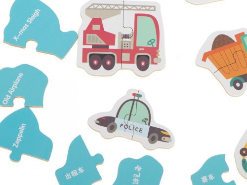 Puzzle egy dobozban járművek 24 rejtvények