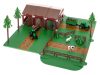 JASPERLAND játék farm, játéktárolóval, állatok + traktor