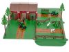 JASPERLAND játék farm, játéktárolóval, állatok + traktor