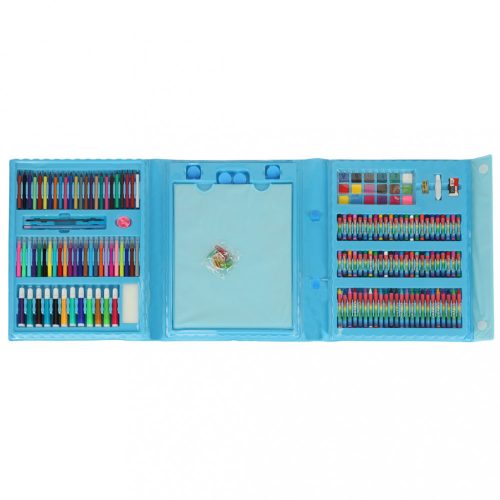 Műanyag festőkészlet tokban 208el. kék