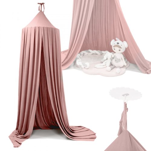 Baldachin függöny, tipi sátor, rózsaszín