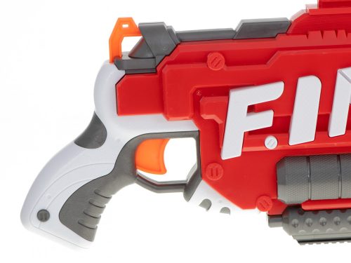 Foam dart puskacső + céltábla + 40 darts piros