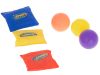 Célbadobós ügyességi játék, labdákkal és dobófelülettel, Ikonka