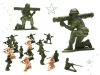 307 részes játék katonai készlet (240 katona + autók + terep kiegészítők)