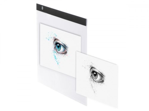 Rajzolótábla LED megvilágítású pausztábla A3