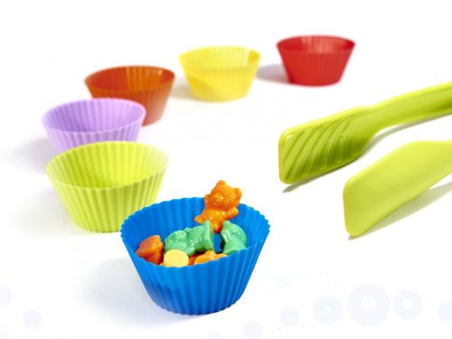 Montessori oktató macik a matematika játékos tanulására, 44 db-os készlet