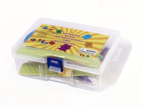 Montessori oktató macik a matematika játékos tanulására, 44 db-os készlet