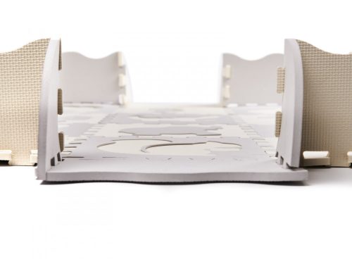 Habszivacs puzzle szőnyeg/gyerekeknek járóka 36el. szürke-ecru