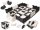 Hab puzzle szőnyeg / játszószőnyeg gyerekeknek 25 darab fekete-fehér