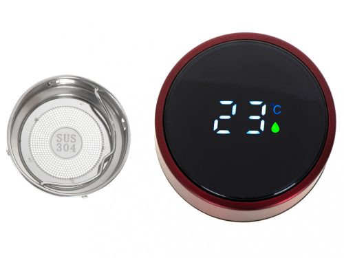 Thermos bögre smart LED 500ml bordó