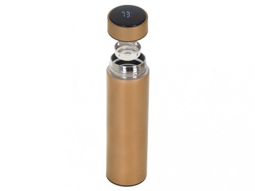 Thermos bögre smart LED 500ml arany