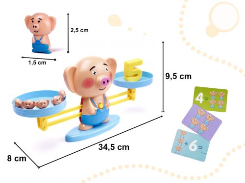 Oktatási mérlegek számolni tanulás malacka nagyméretű