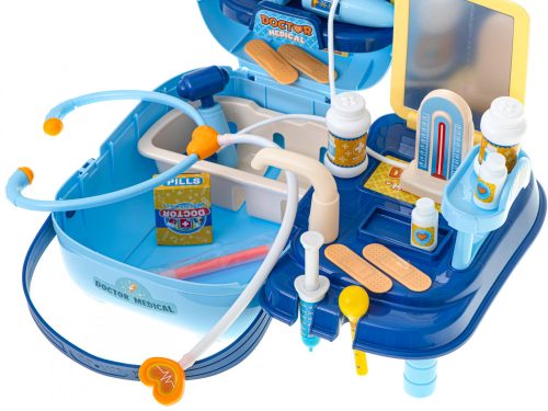 Orvosi készlet tartozékokkal 34 darabos tokban. + táblázat