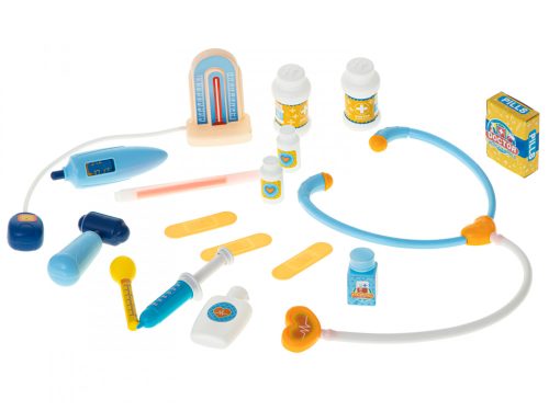 Orvosi készlet tartozékokkal 34 darabos tokban. + táblázat