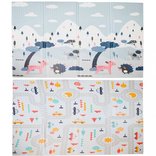 Oktató szőnyeg gyerekeknek utca/erdő 177x158x0.8cm