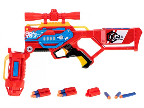Blaze Storm habdárda gépfegyver + 20 darts piros