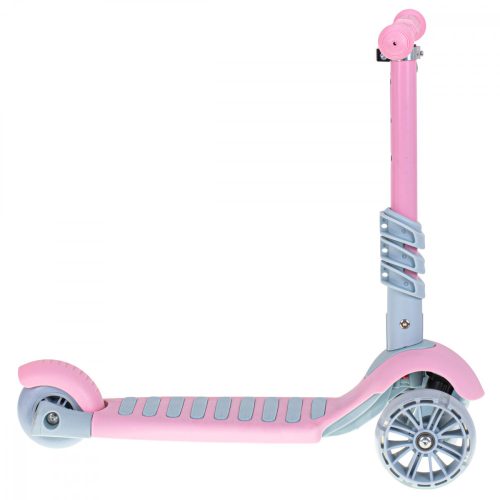 Tricikli robogó üléssel 3in1 egyensúly rózsaszín LED