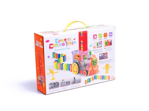 Mozdony vonat kirakós játék dominó vonat piros