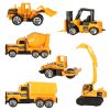 6 darabos játék építőipari gépkocsi készlet (betonkeverő, targonca stb.)