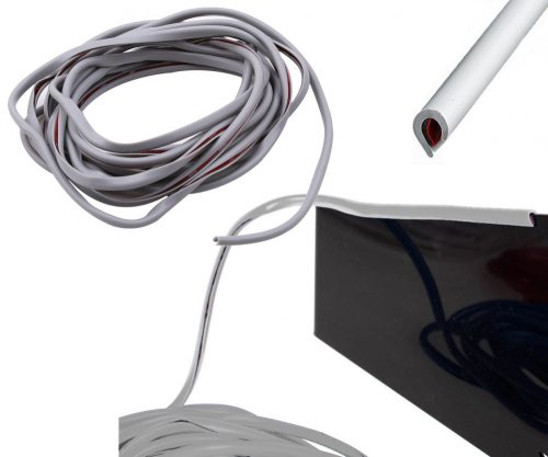 Autó ajtó szélén lökhárító profil 15m szürke