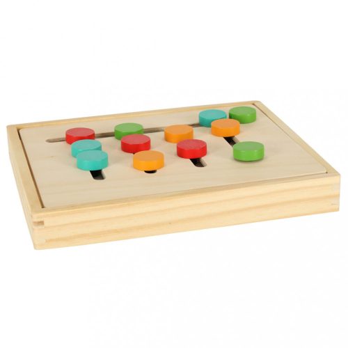 Oktatási fa gyufaszínű játék dobozban