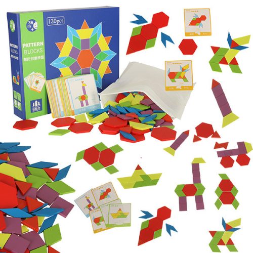 Montessori puzzle fa formák 155részes