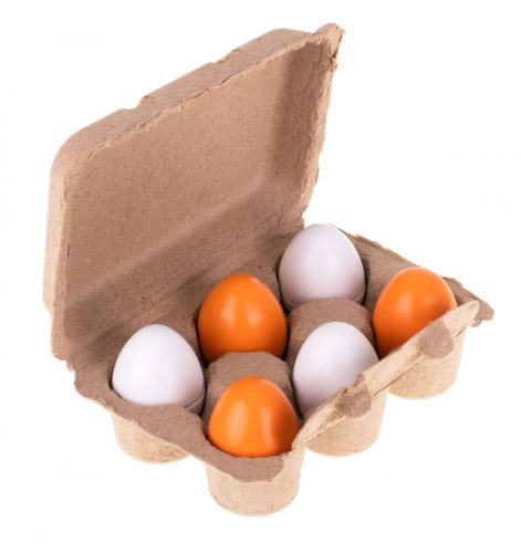 Játék tojás kivehető fa tojássárgája