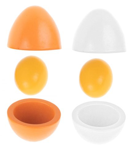 Játék tojás kivehető fa tojássárgája