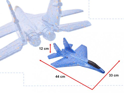 Siklórepülőgép polisztirol jet 44cm