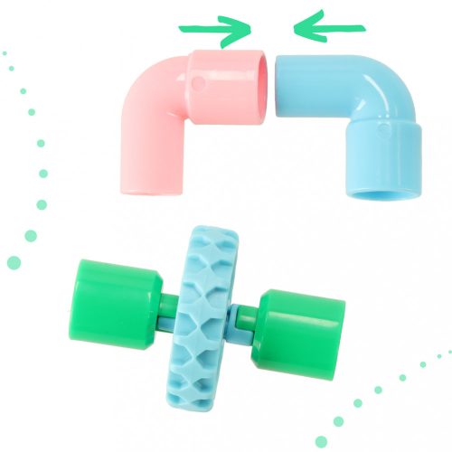 Oktatási téglák - Vízvezetékek tartozékokkal 84el.