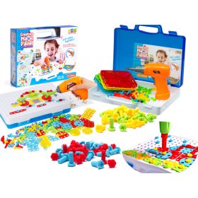 Csavarhúzó fúró csavarhúzó építőkocka 151 el.ements