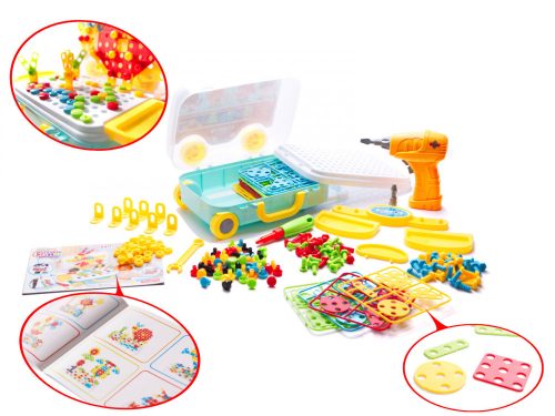 Csavarhúzó fúrószerkezet 258 elem