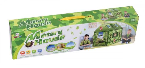 Összecsukható ház alapon játszósátor katonai 103cm