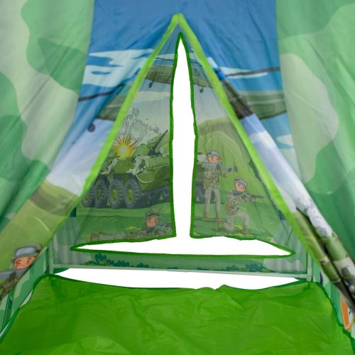 Összecsukható ház alapon játszósátor katonai 103cm