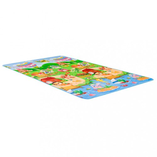 Oktatási kétoldalas habszivacs játszótéri szőnyeg 180x120cm