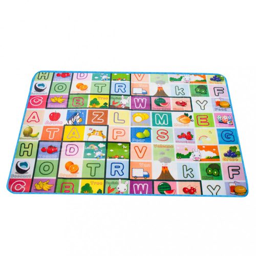 Oktatási kétoldalas habszivacs játszótéri szőnyeg 180x120cm