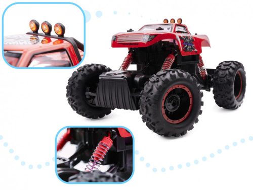 NQD ROCK CRAWLER KING RC autó 1:12 USB piros
