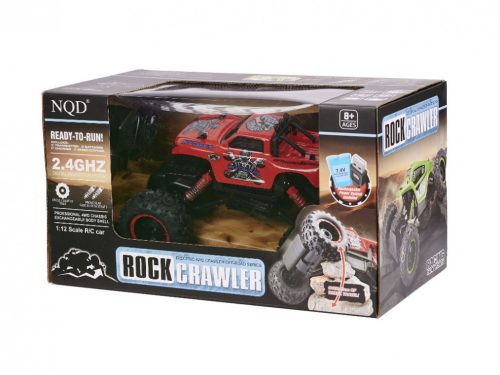 NQD ROCK CRAWLER KING RC autó 1:12 USB piros