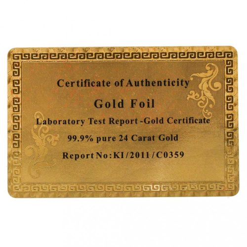 Arany műanyag játékkártyák díszes díszdobozban