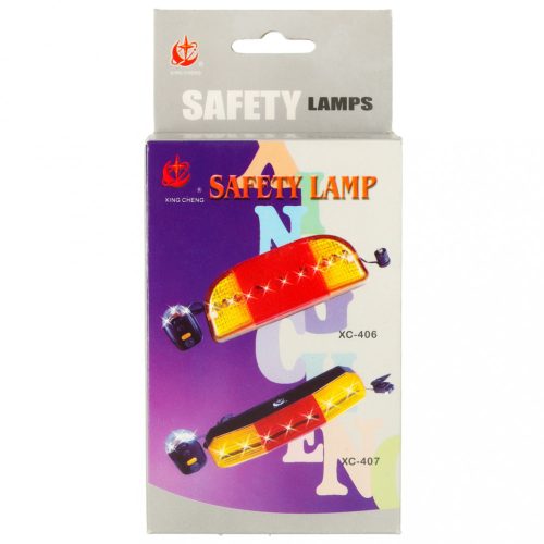 Kerékpárlámpák jelzőfénnyel - készlet