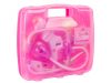 Játék doktor készlet egy bőröndben + fények, rózsaszínben